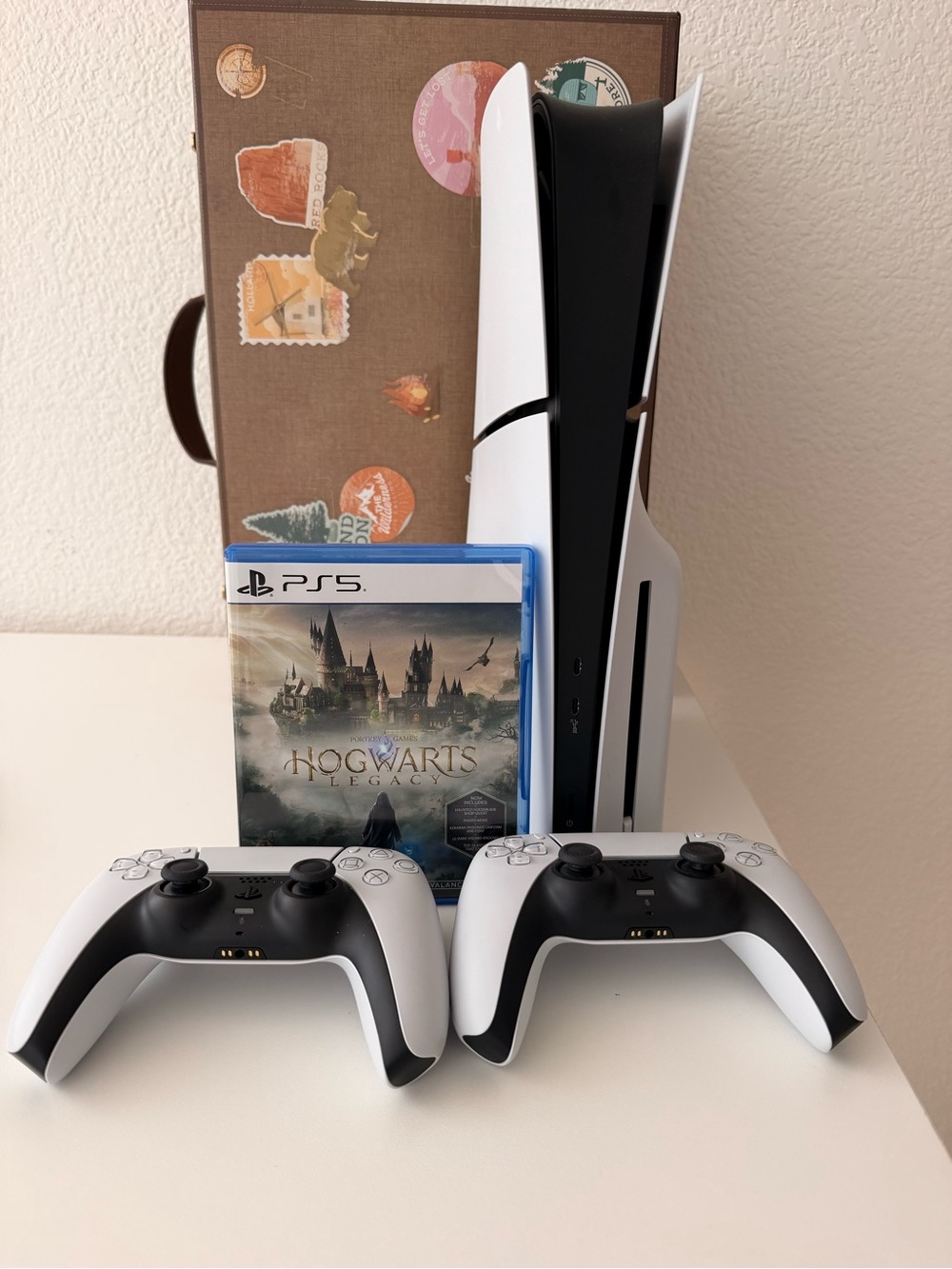 PlayStation 5 Slim Console w/ 2 Controllers and Game